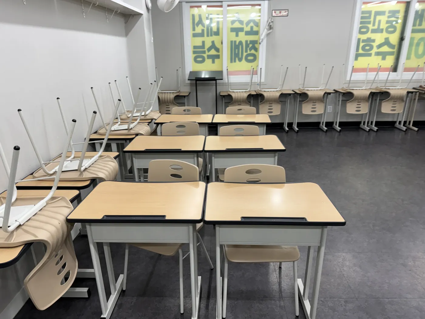 강의실 마감 — 이천동 학원청소 현장