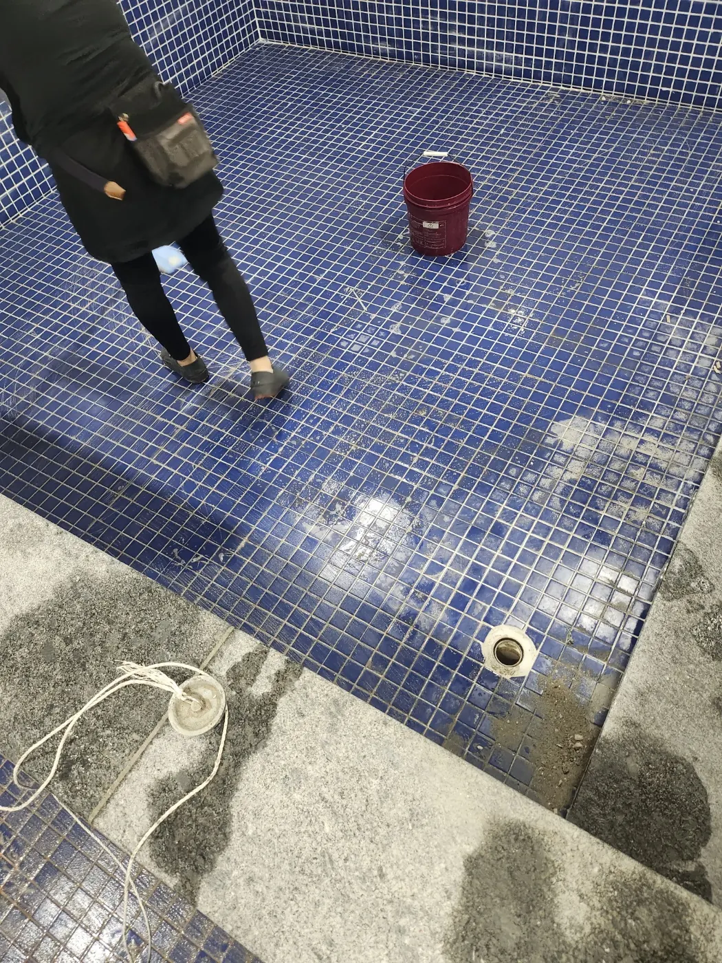 줄눈 복원 — 군위군 목욕탕청소 현장