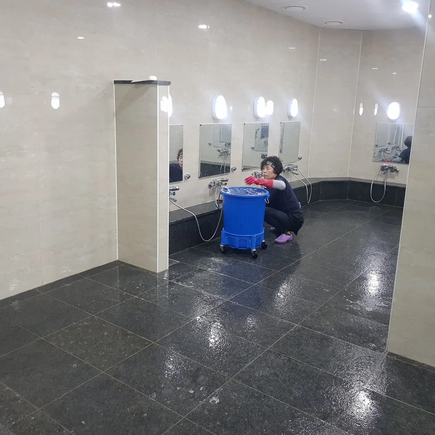 타일 줄눈 세정 — 대신동 목욕탕청소 현장