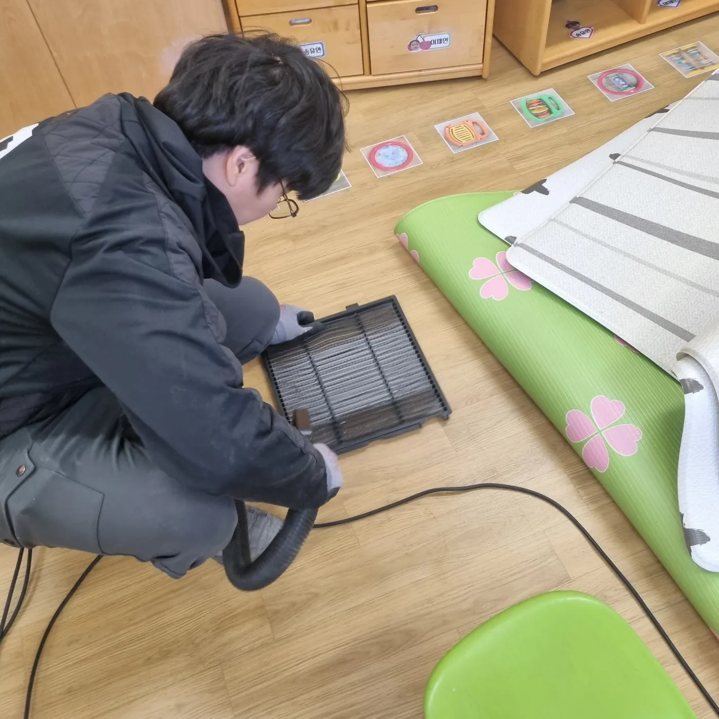 작업 진행 — 대봉동 어린이집청소 현장