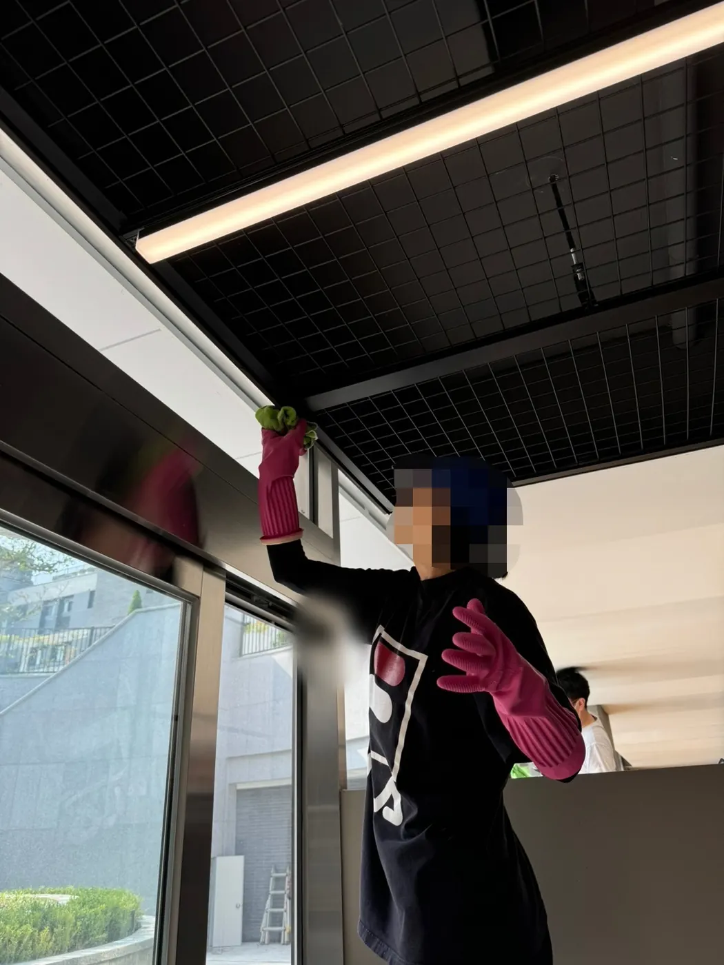 세정 진행 — 북구 헬스장청소 현장