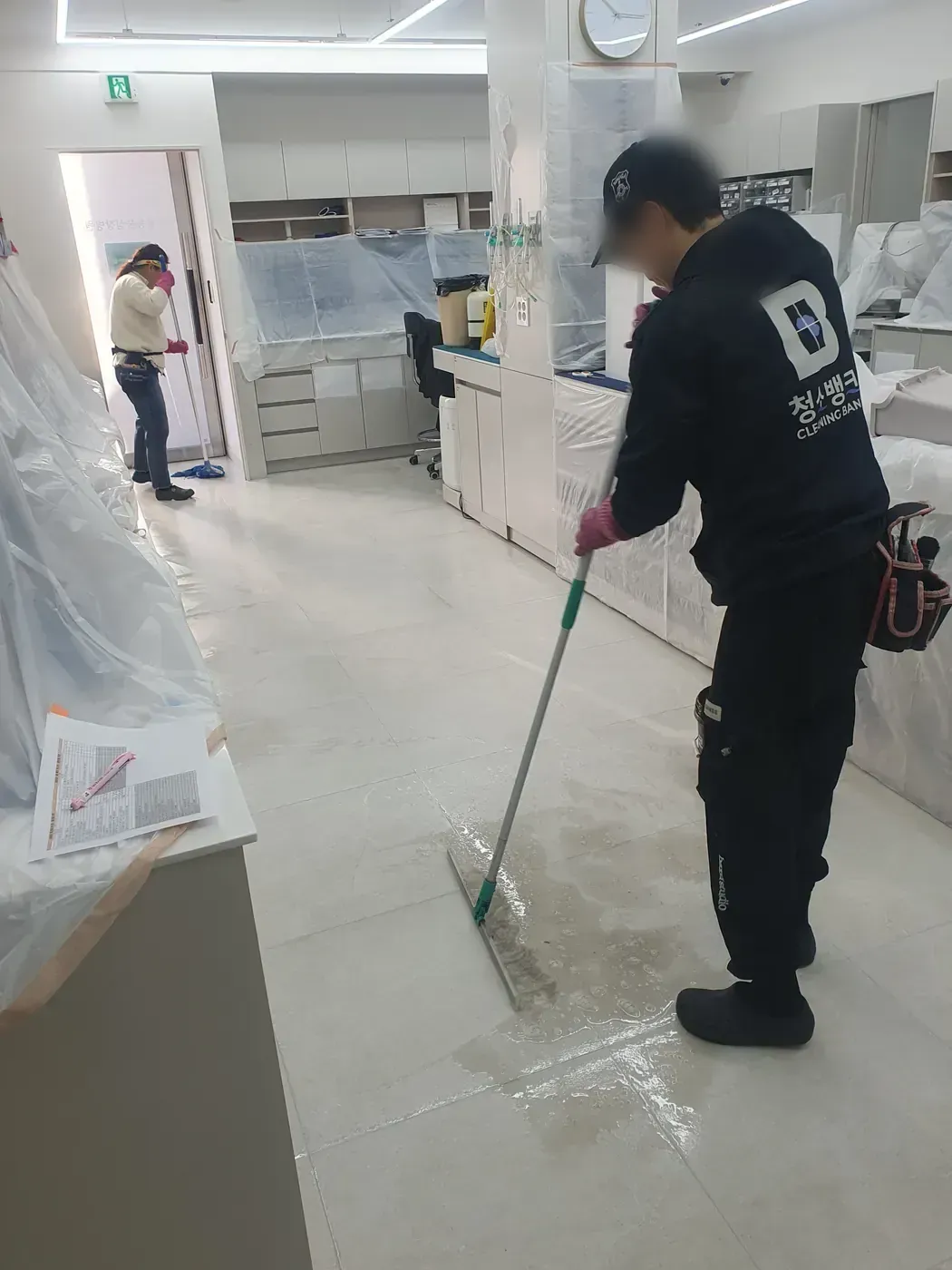세정 진행 — 달서구 병원청소 현장